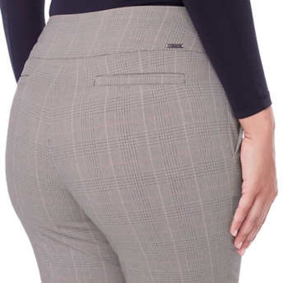 NEW S.C. & Co. Pull-on Ankle Pant | Beige Pink Plaid - Picture 4 of 8